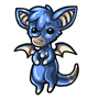 Blue Baby Trachops Doll